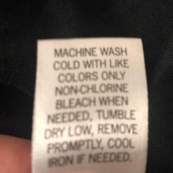 SO black long sleeve ruffle bottom utility dress L 14 - Picture 9 of 9